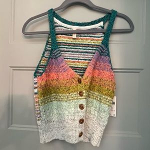 Pilcro samalona tank sweater NEW Anthropologie XS